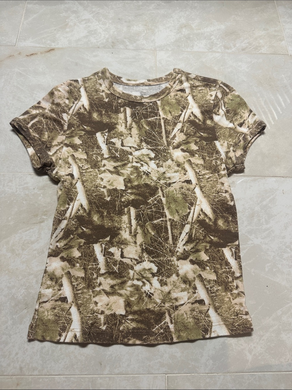 Vintage Threadz Tie-Dye Tee in Olive & Brown